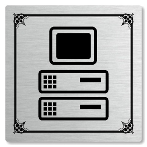 Server, 148x148mm, stříbrná, Nebraska
